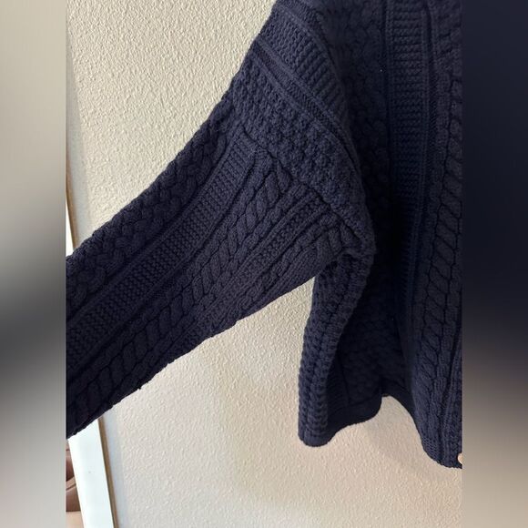 Celtic & Co. The Shetland Cardigan Navy Blue Sz M - Picture 3 of 9